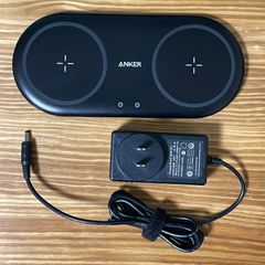 【美品】Anker PowerWave 10 Dual Pad ワイヤレス充電器