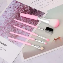▼大人気　激安　メイクブラシ　5本セット　アイシャドウ　チーク　チップ　ブラシ　筆