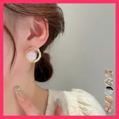 【スタッフおすすめ！】 マーメイドパールピアス 韓国ハートピアス キラキラピアス大人/上品アクセサリー女/女友達誕生日ギフト サークルピアス フープピアス 大ぶり  おすすめ おしゃれ　人気 上品 87BAOYU-003