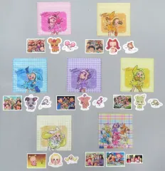 【中古】シール・ステッカー 全7種セット ジッパーバッグ付きステッカーセット 「一番くじ おジャ魔女どれみ Sweet magical surprise!」 G賞