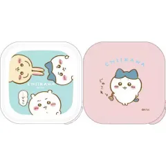 【中古】食器 ちいかわ＆ハチワレ＆うさぎ シール容器2Pセット 「ちいかわ」