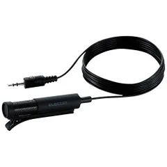 エレコム マイクロフォン クリップ付きマイク 1.6m HS-MC06BK （1点）