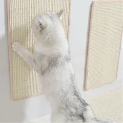 YOASONEK 猫用スクラッチャーマット、 猫スクラッチパッド、猫用爪とぎマット、猫用、爪とぎ、マット、高密度 天然サイザル麻製、猫用おもちゃ、おもちゃ 、家具やソファの保護に 耐摩耗 爪を傷つけない 猫のおもちゃ (S:30x40cm)