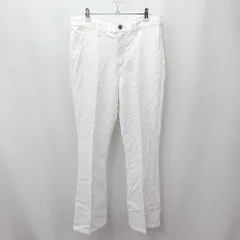 ◇ Θ　美品 MONO-MART モノマート シンプル系 スラックスパンツ サイズM ホワイト系 メンズ E  【1507250014867】