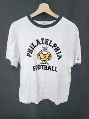 ◇ ⊂ Champion チャンピオン プリントデザイン 半袖 Tシャツ カットソー サイズＭ ホワイト系 レディース E  【1507230009524】