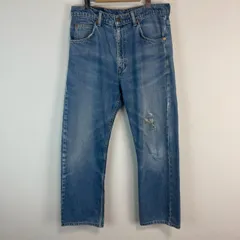 Levi's リーバイス 607 ジーンズ デニムパンツ ダメージ加工 W33 L34 インディゴブルー メンズ 古着 ストリート アメカジ カジュアル