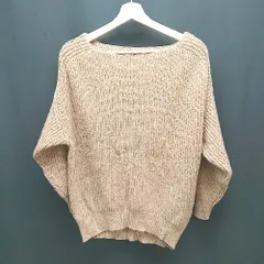 ◇ Sonny Label 編み シンプル 秋冬素材 長袖 セーター サイズF ブラウン レディース E  【1308290051535】