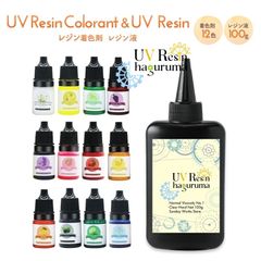 レジン 13点セット レジン着色剤12色 レジン液 大容量100ｇレジンセット レジンキット 低刺激無臭 高品質