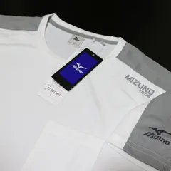 ○送料390円可能商品 ミズノ ゴルフ MIZUNO GOLF 新品 メンズ 接触冷感 吸汗速乾 半袖 Tシャツ 白 Mサイズ[K2JAB11401-M]一 三 壱★QWER