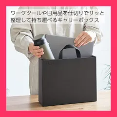 【スタッフおすすめ！】コクヨ(KOKUYO) NEOS キャリーボックス すっきり収納できる A4 ブラック A4P-NELFM-D