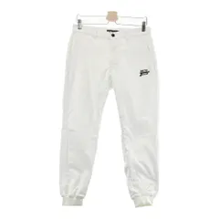 サイズ：M ROUGH&SWELL ラフアンドスウェル 2024年モデル ロングパンツ 裾リブ ジョガー  ホワイト系 [240101522173] ゴルフウェア メンズ ストスト