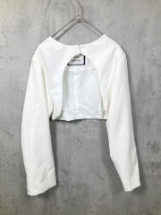 MEISM ミズム 5001801 定価4998円 ベリーショート ジャケット sizeM/白  ■■レディース