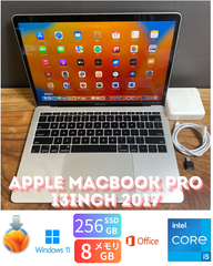 ［美品/新品バッテリー］Apple MacBook Pro 13inch 2017/Core i5 2.3GHz/8GB/SSD256GB/Windows11/Office 2024/384