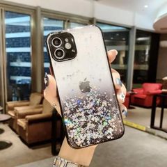 ☆8/14～16日は発送不可☆iPhone12用 ソフトカバー ケース  韓国人気  キラキラ 可愛い