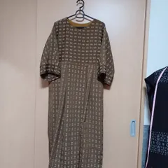 ロングワンピース　着物リメイク「247」大人可愛い