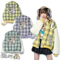 【未使用】GALFY チェック柄スタジャン パープル　中型犬 楽天市場】＼夏SALE 8/5まで／GALFY ガルフィー ヘビ ジャケット