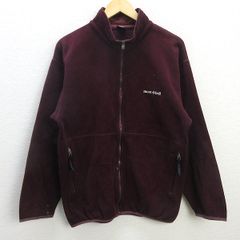 G■モンベル/montbell クリマプラス/フリースジャケット【L】ボルドー/men's/118【中古】■