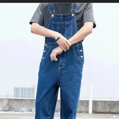 オーバーオール デニム サロペット メンズ サロペット デニムパンツ 大きいサイズ オールインワン パンツ ボトムス つなぎ ジーンズ 体型カバー ロング丈 ポケット付 かわいい ゆったり カジュアル 韓国 ファッション ユニセックス 通年