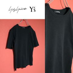 Y's ヨウジヤマモト グレンチェック シワ加工 タグデザイン ロングTシャツ Y's ヨウジヤマモト グレンチェック シワ加工 タグデザイン