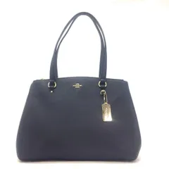 コーチ トート ハンドバッグ ビジネス フォーマル 革 紺 FX49