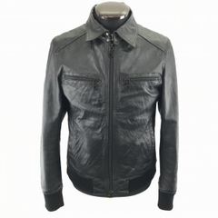 BARK TANNAGE/ナノユニバース★本革/ライダースレザージャケット【Mens size -M/黒】豚/バイク/バークタンネイジ/◆BA783L