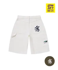 【8月30日発売】新品 PUMA プーマ ハーフパンツ ショートパンツ メンズ PUMA × BlackEyePatch KANJI ツイル ペインター ショーツ 636085