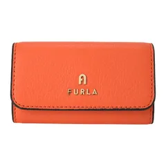 新品 フルラ FURLA キーケース カメリア ショックピンク