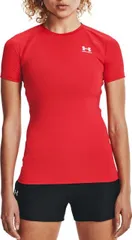 【送料無料】 アンダーアーマー レディース Tシャツ トップス Under Armour Women's HeatGear Compression Short-Sleeve T-Shirt Red/White