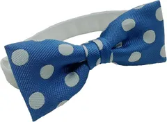 HANG OVER 大きなドット 水玉柄 蝶ネクタイ 結婚式 披露宴 二次会 パーティー 発表会 原宿系 衣裳(ブルー/ホワイト)