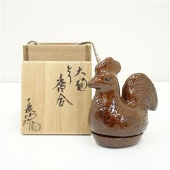 備前焼 干支香合 酉 陶峰造 置物 鶏 - メルカリ