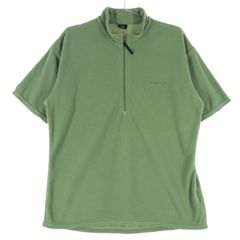 美品 mont-bell モンベル 半袖 半袖 フリースジャケット XL カーキ プルオーバー  1104506 メンズ 古着