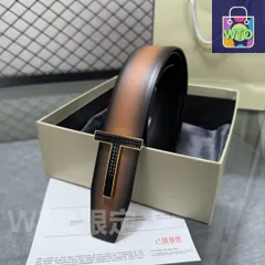 【今日WTO】Tom Ford デュアルフェイス 頭層牛皮ベルト-1-BF93