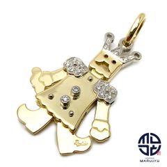 値下げ交渉可 ポメラート K18YG ペンダントトップ 兵隊 新入荷 出品1週目 SELBY Pomellatoポメラート『K18YG⁄K18WG クイーン ダイヤモンド