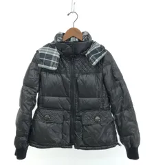 BURBERRY BLUE LABEL バーバリーブルーレーベル  リバーシブルダウンコート サイズ:38  ブラウン ナイロン レディース 　241006001746