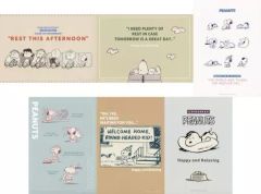 [중고] 포스터 전 6종 세트 A3 포스터 컬렉션 [이치반 쿠지 PEANUTS ~Happy and Relaxing~] F상