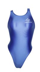 [SWIMON] 競泳水着 レディース ガールズ ハイレグ ターコイズブルー XS-6XL N2 スムースファブリック 600