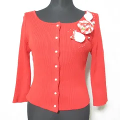 美品 Rene ルネ フェイクパールボタン フラワーモチーフ