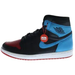 NIKE (ナイキ) WMNS AIR JORDAN 1 RETRO HIGH OG CD0461-046 ウィメンズ エアジョーダン 1 レトロ ハイカットスニーカー ブラック/ブルー/レッド US12.5/29.5cm