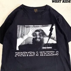 WEST RIDE ショートスリーブTシャツ 半袖カットソー 両面プリント ADAM WRIGHT アダム・ライト ROAD COURSE FOREVER 2 WHEELS FTW F2W 38サイズ ブラック 黒 ウエストライドのサムネイル