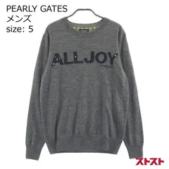 PEARLY GATES パーリーゲイツ ウール ニットセーター グレー系 5 ［240001883345］