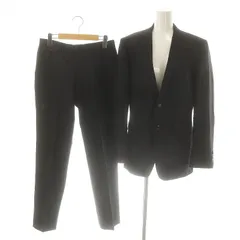 ミスタージュンコ Mr.JUNKO スーツ テーラードジャケット パンツ セットアップ 上下 ストライプ YA5 黒 ブラック /AQ ■OS