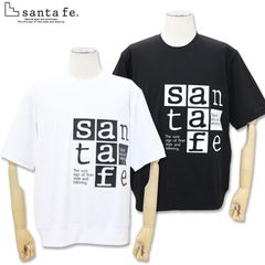 サンタフェ 機能性 素材 半袖 トレーナー 48 50 52 サイズ L LL 3L 251-83818 ホワイト ブラック santafe メンズ 25SS