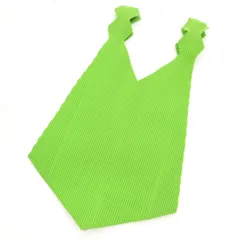 me ISSEY MIYAKE ミー イッセイミヤケ プリーツ ショルダーバッグ  黄緑 レディース 古着