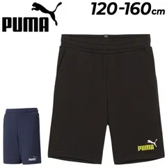 プーマ キッズ ジュニア ハーフパンツ PUMA ESS+ 2カラーショーツ 120-160cm 子供服 ショートパンツ 短パン 子ども用 トレーニング スポーツウェア ウエア カジュアル 普段着 半ズボン 半パン  こども ブランド アパレル/589116