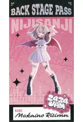 【中古】キャラカード 魔界ノりりむ 箔押しバックステージパス風カード 「バーチャルYouTuber にじさんじ×カラオケまねきねこ 2434 JAM」 スペシャルドリンク・フード注文特典