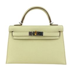 新品未使用 Hermès エルメス Mini kelly ミニケリー Jaune milton ジョーヌミルトン EHW エレクトラム金具 Epsom エプソン Stamp-W W刻印 レディースバッグ ショルダーバッグ
