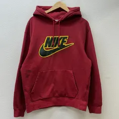 Supreme シュプリーム パーカー 長袖 NIKE ナイキ 19AW レザー アップリケ プルオーバー フーディ スウェットのサムネイル
