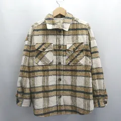 ◇ ⊇ cepo セポ チェック柄 長袖 ジャケット サイズM ブラウン系 レディース E  【1504240025384】