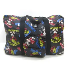 G■ヒステリックグラマー/HYSTERIC GLAMOUR MINI 総柄 ボストン バッグ ■黒/BAG/68【中古】■