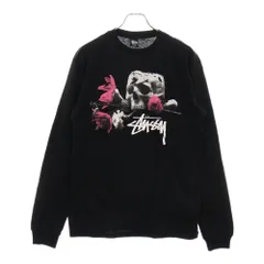 STUSSY スカルプリント カモフラージュ ロングスリーブTシャツ STUSSY スカルプリント カモフラージュ ロングスリーブTシャツ